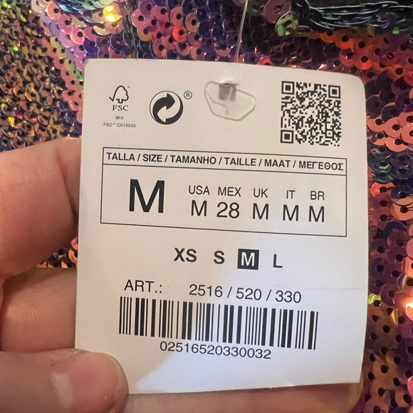 Zara Basic woman’s sequin mini dress - Picture 13 of 13